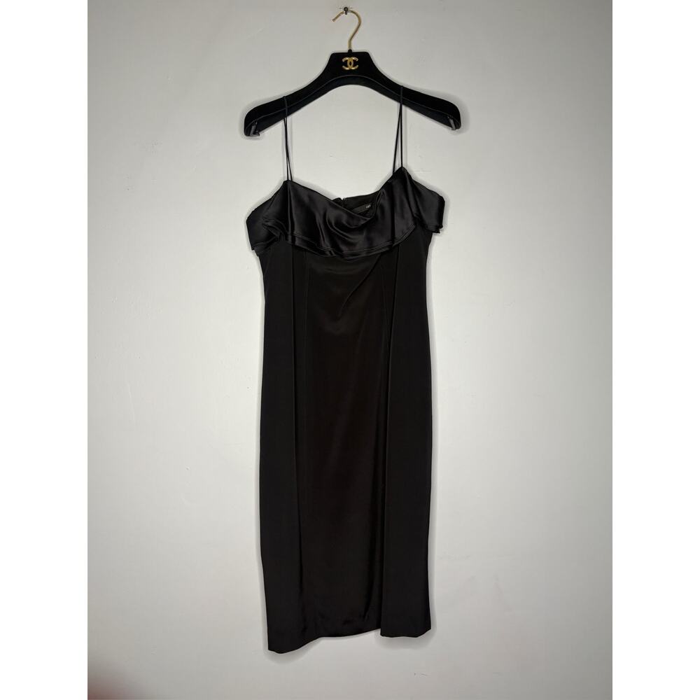 Jay Godfree Women's Size 8 Black Cocktail Spaghetti Strap Slip Mini Dress